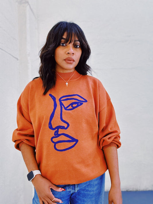 Talisman Embroidered Knit Sweater