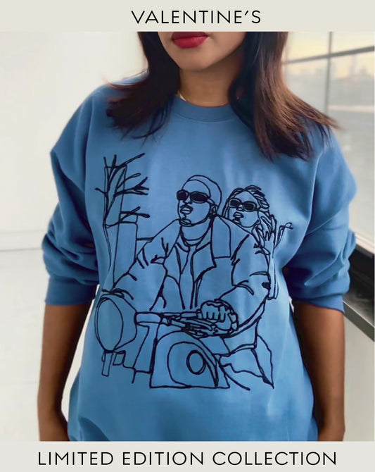 Love Jones Inspired Embroidered Unisex Crewneck