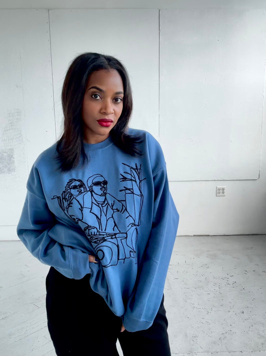 Love Jones Inspired Embroidered Unisex Crewneck