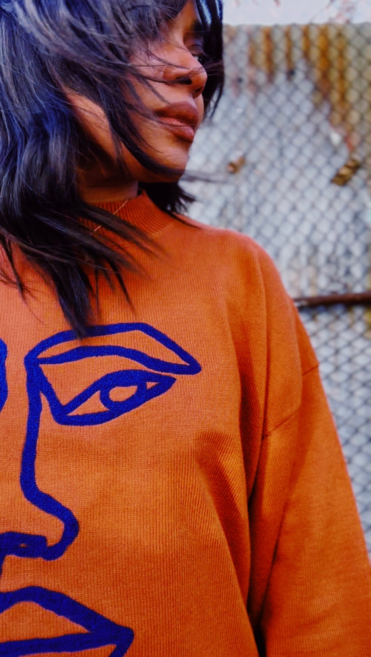Talisman Embroidered Knit Sweater