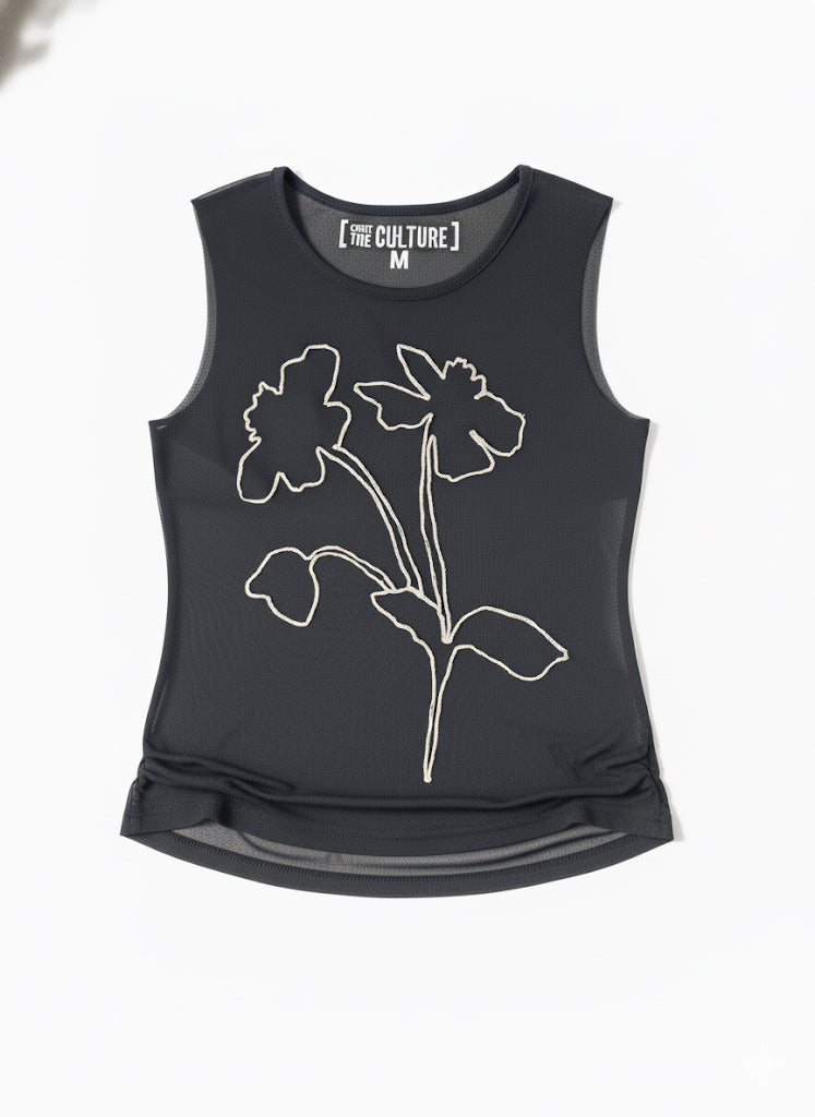 Floral Sheer Mesh Top