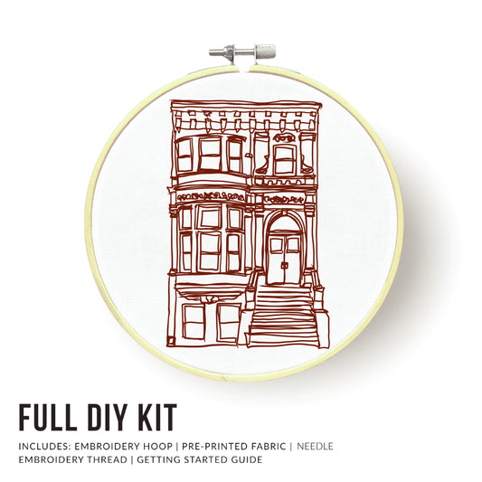 Brownstones Embroidery Kit