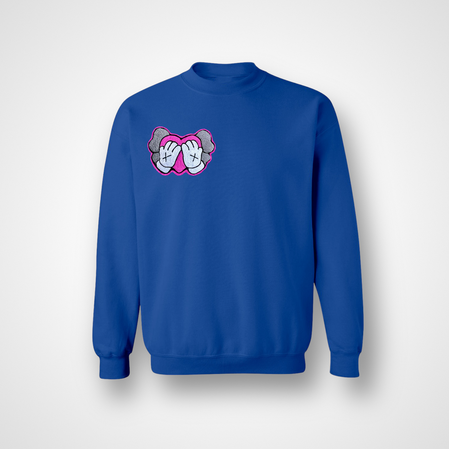 Funny Valentine Embroidered Patch Sweatshirt