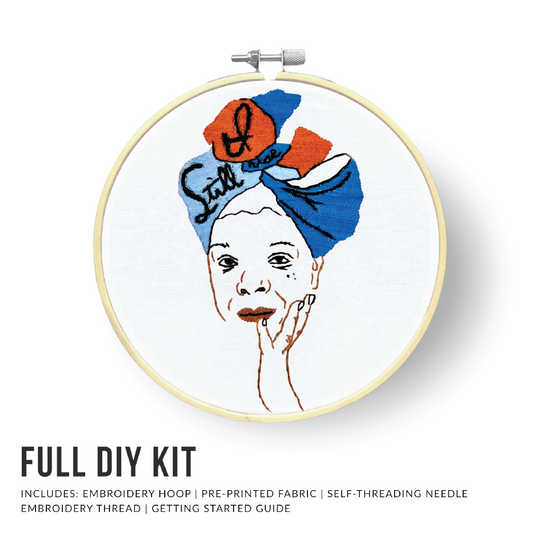 Still I Rise, Maya Angelou Embroidery Kit