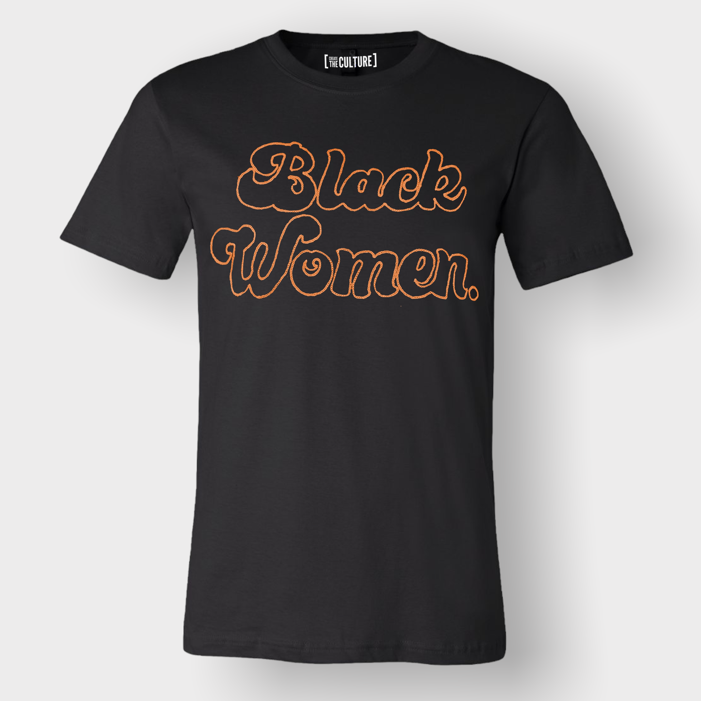 BLACK WOMEN Embroidered Unisex T-shirt
