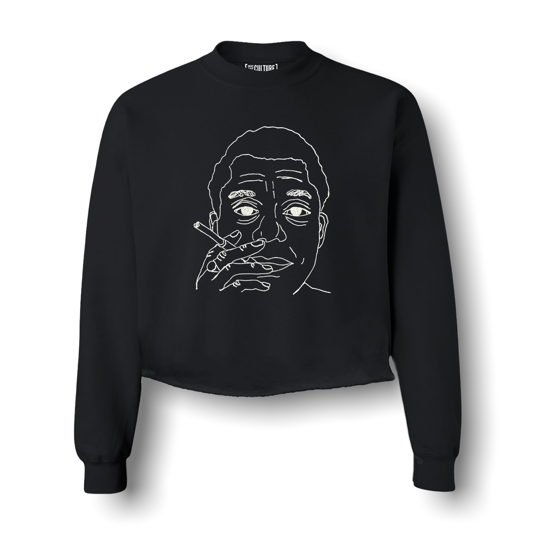 Baldwin Crop Embroidered Sweatshirt