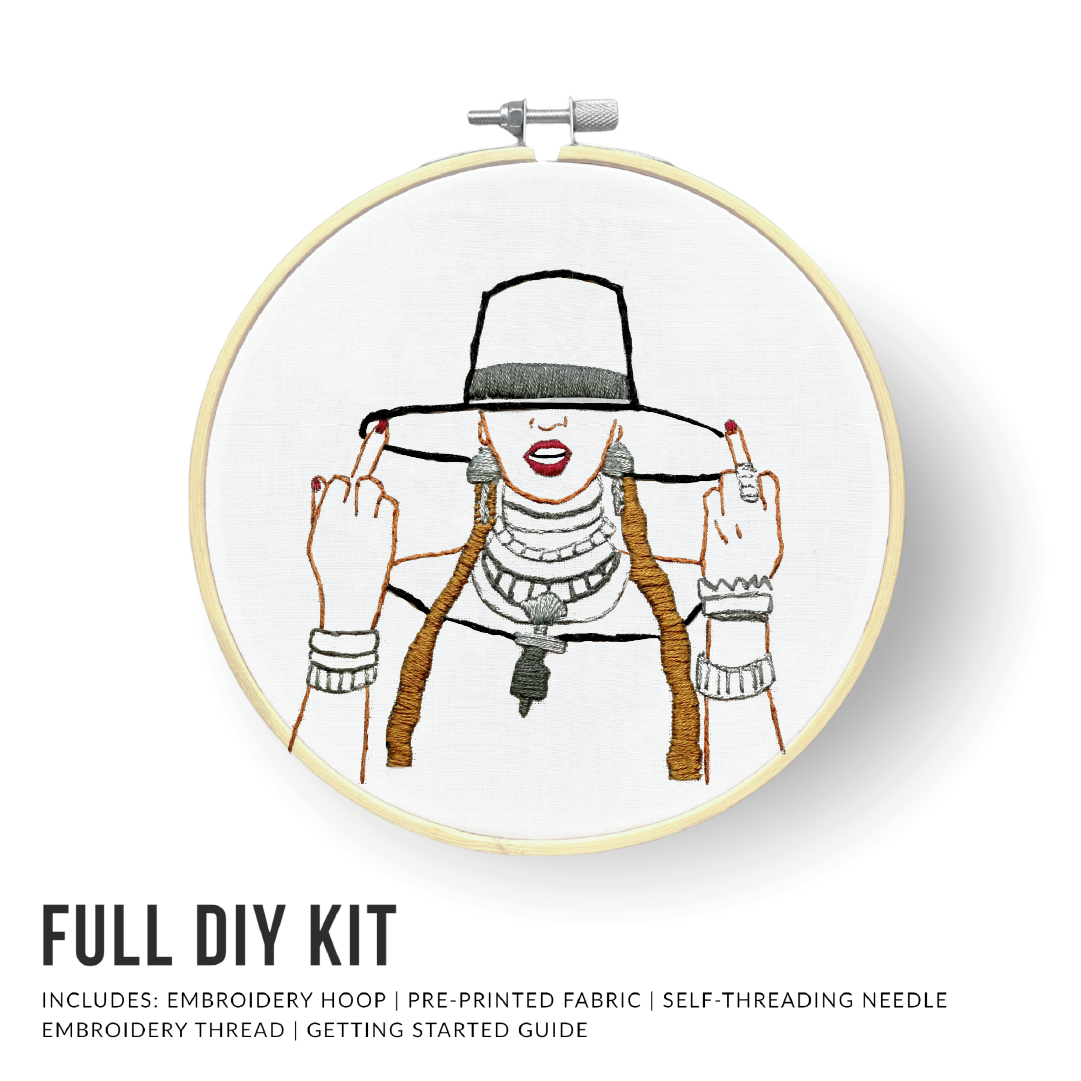 Slay, Beyonce Embroidery Kit – Create The Culture Embroidery