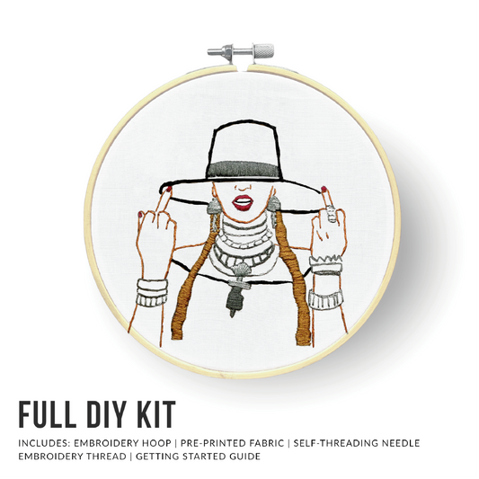 Slay, Beyonce Embroidery Kit