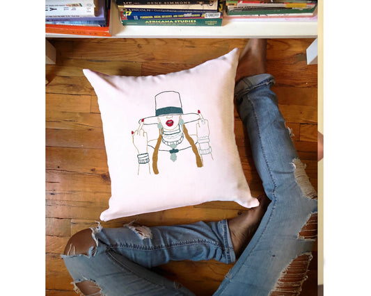 Slay, 20x20 Embroidered Pillow