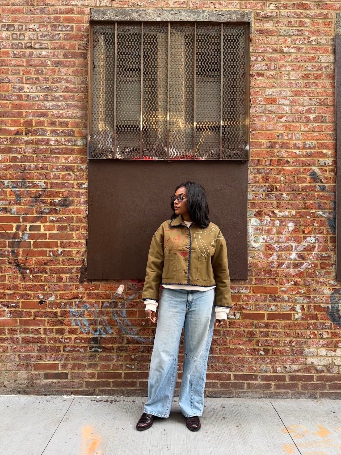 Douglas Embroidered Collar Jacket