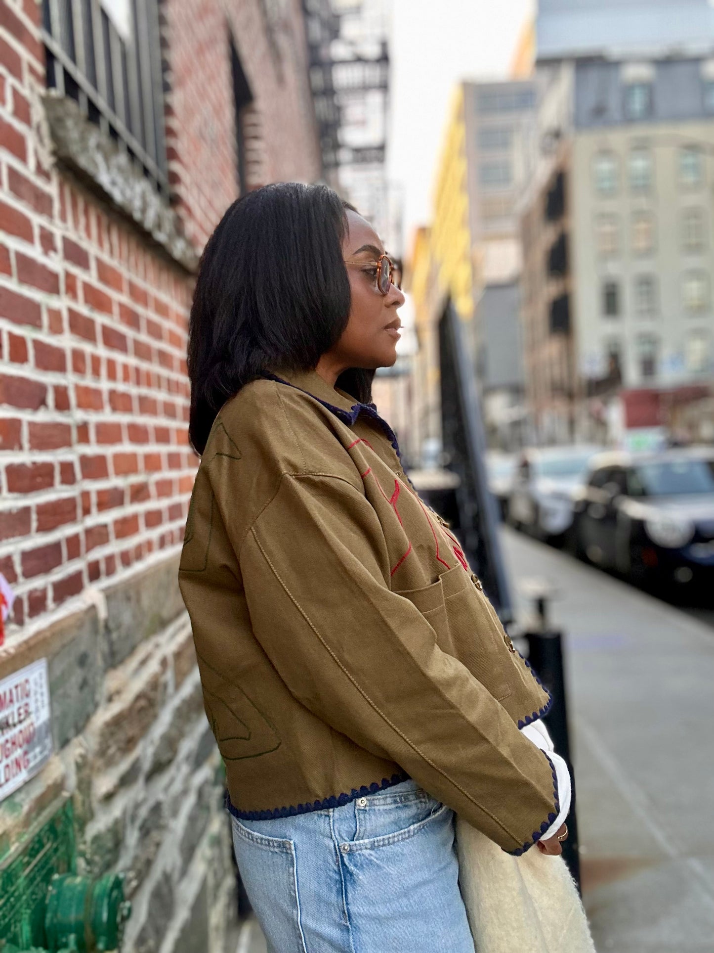 Douglas Embroidered Collar Jacket