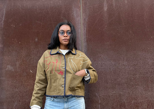 Douglas Embroidered Collar Jacket