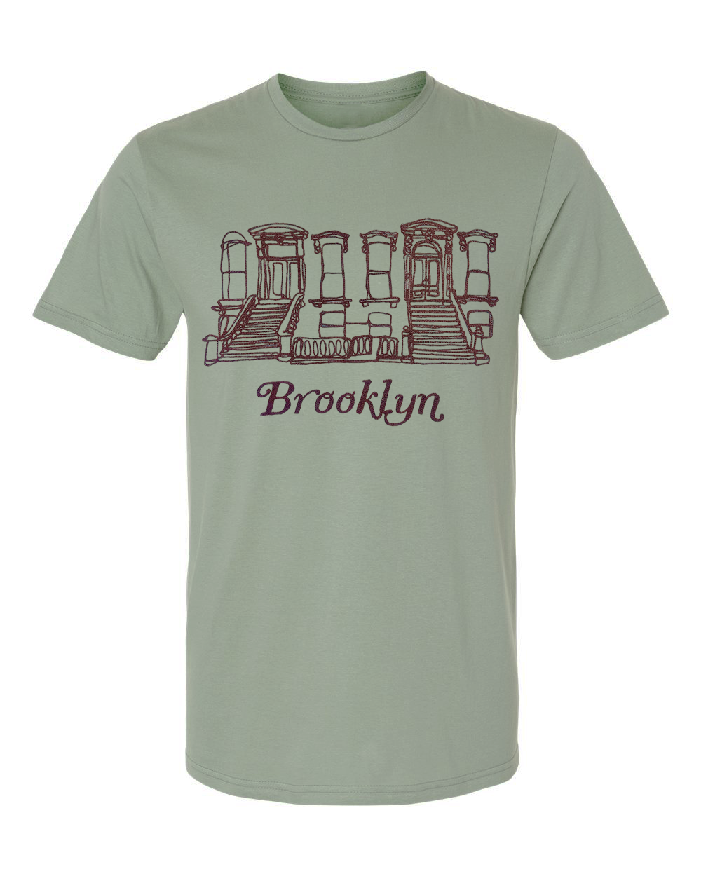 Brooklyn Stoop Embroidered Tshirt