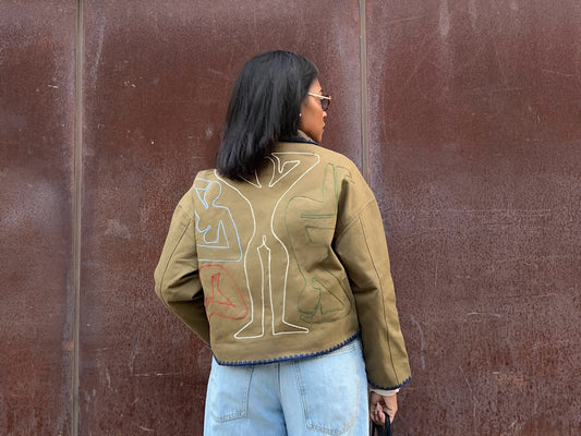 Douglas Embroidered Collar Jacket