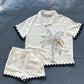 Matoke Embroidered Short Set