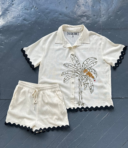 Matoke Embroidered Short Set