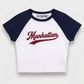 The Borough Series: Raglan Embroidered Tee