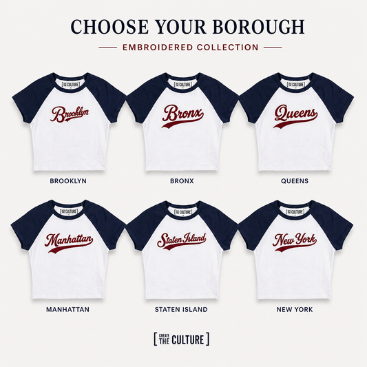 The Borough Series: Raglan Embroidered Tee