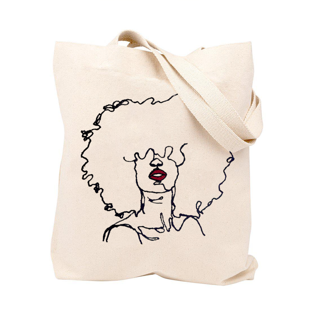 Wild Embroidered Tote