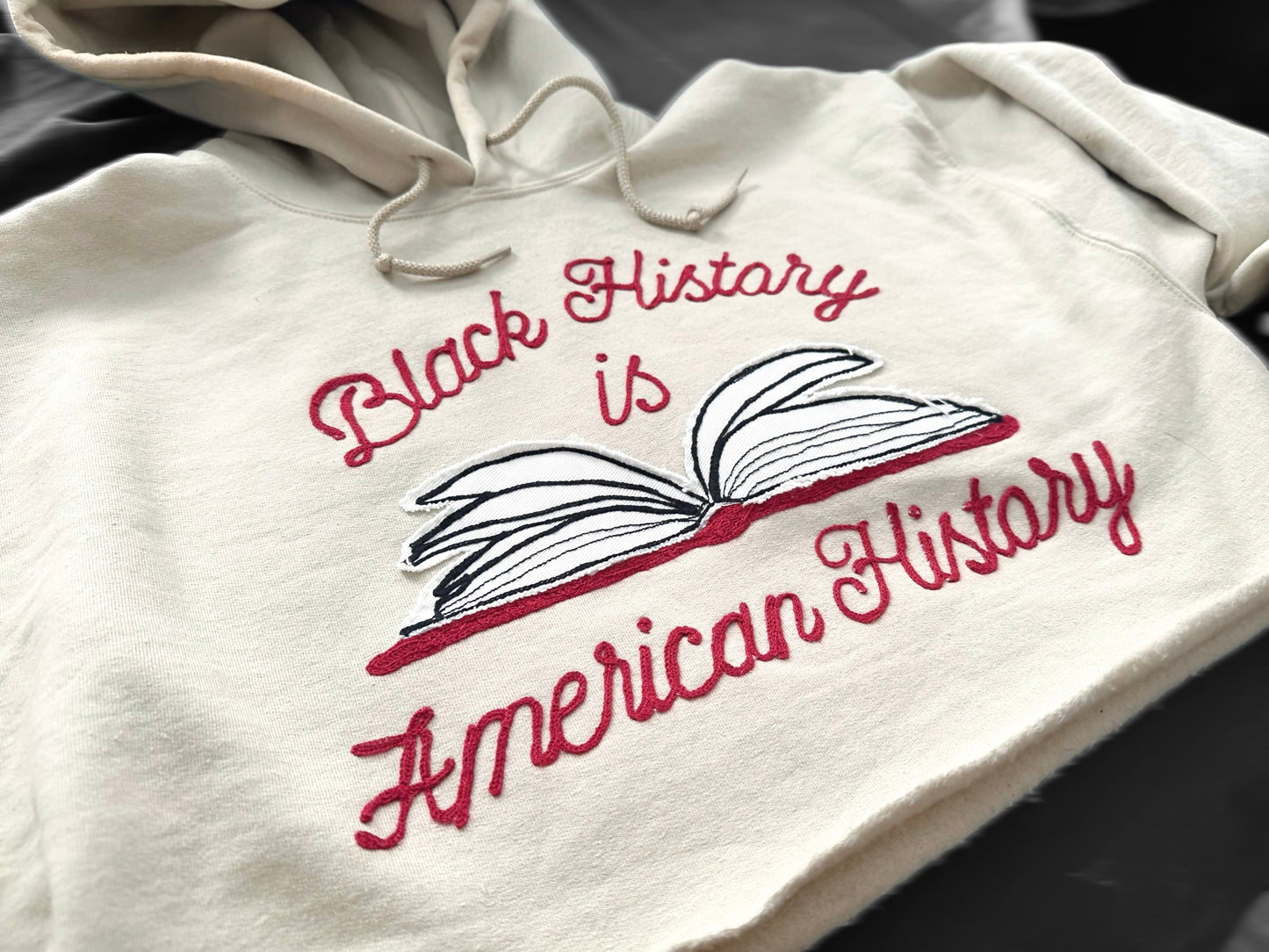 Black History Embroidered Sweatshirt/Hooded Sweatshirt