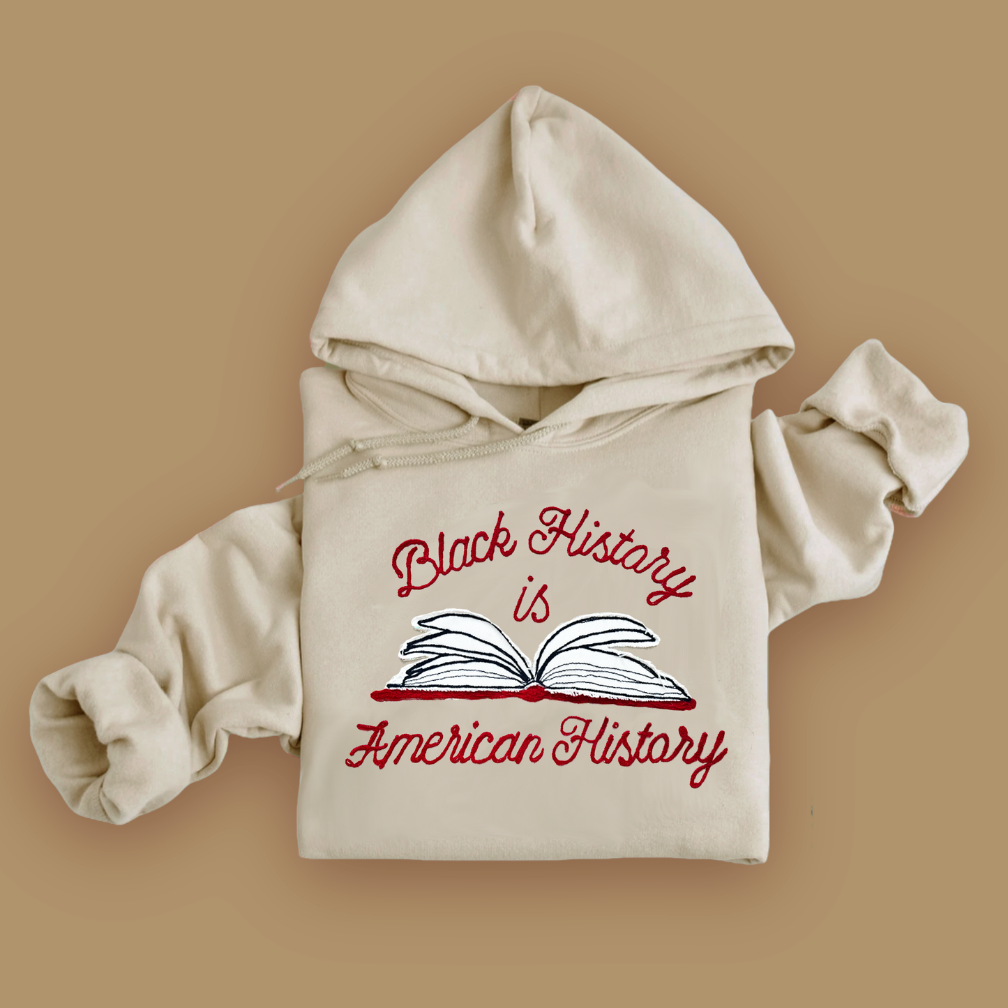 Black History Embroidered Sweatshirt/Hooded Sweatshirt