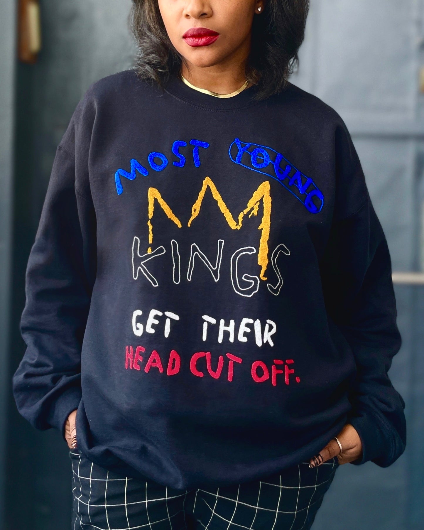 Young King Embroidered Sweatshirt