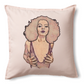 Diana, 20x20 Embroidered Pillow