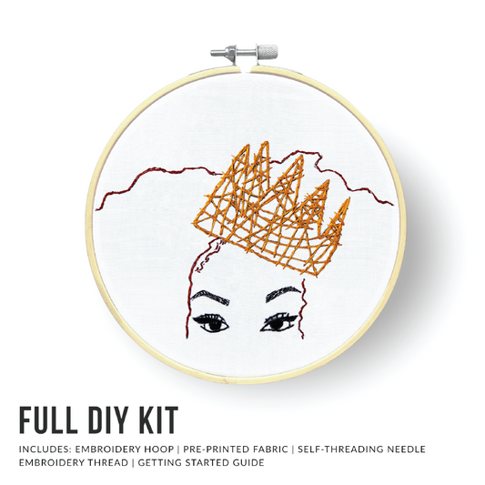 Queenin' Embroidery Kit