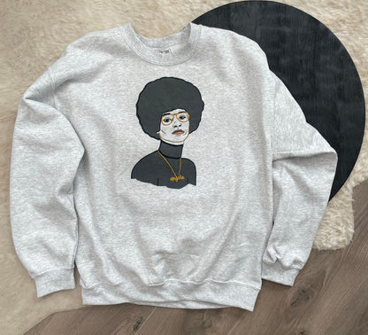 In Spirit of Angela Embroidered Sweatshirt